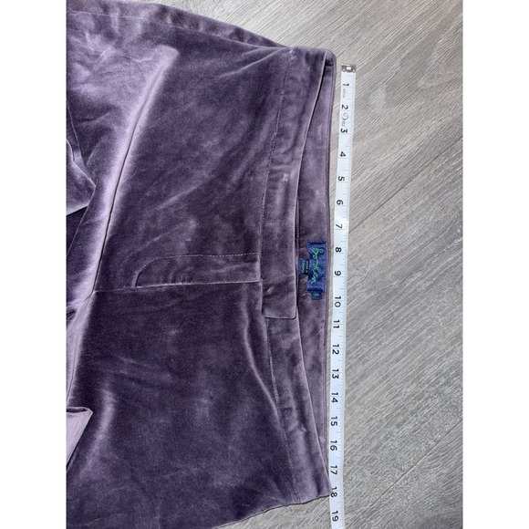 Women's Boden Purple Velour Wide Leg Pant Size 18 - Picture 5 of 6